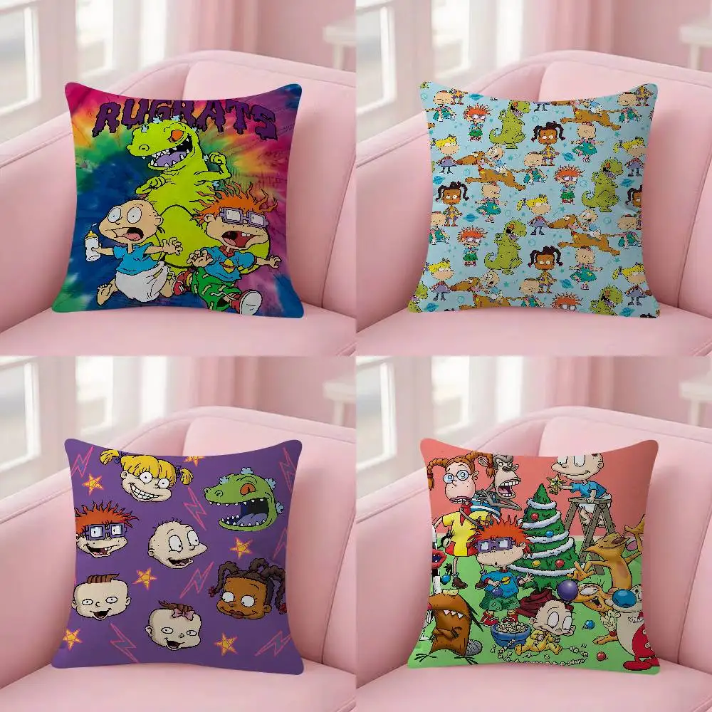 Funny Anime R-Rugratss Pillow Anime Pillow Sofa Bed Head Pillow Cover Cushion Cover Fashion 30x30 40x40 45*45cm