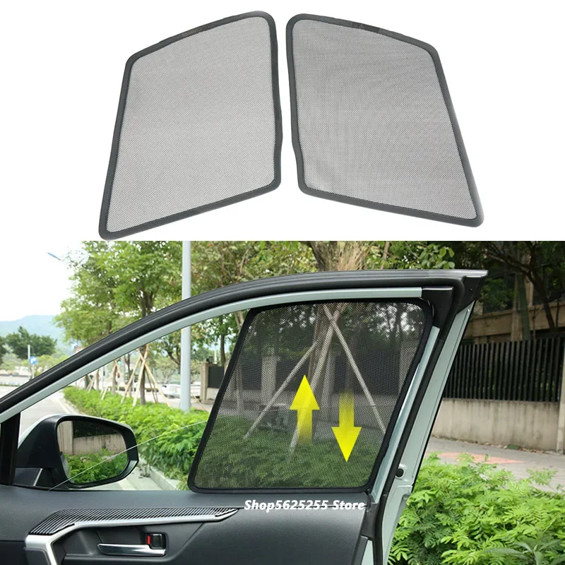 

Car Sunshade For Toyota RAV4 XA50 2022 2021 2020 2019 Accessories Sun Shade Mesh Side Window Sunscreen Anti-mosquito Netting