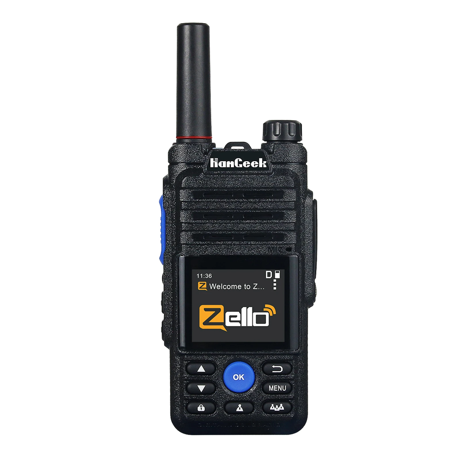 Imagem -05 - Hamgeek Poc Rádio Walkie Talkie Wi-fi Bluetooth 2g 3g Rede 4g Zello Real-ptt Hg369