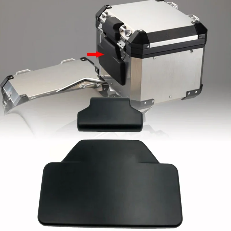 Motorcycle Passenger Backrest Back Pad Universal Self-adhesive Shockproof Moto Rear Top Case Box Luggage Cushion Pad Backrest