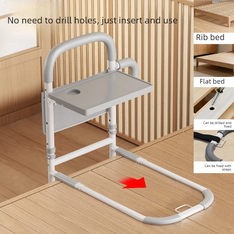 Picture 6: No-Drill Bed Safety Rail, Standing Assist Handle for Elderly, Multi-Functional Getting Up Support for Home Bed Use