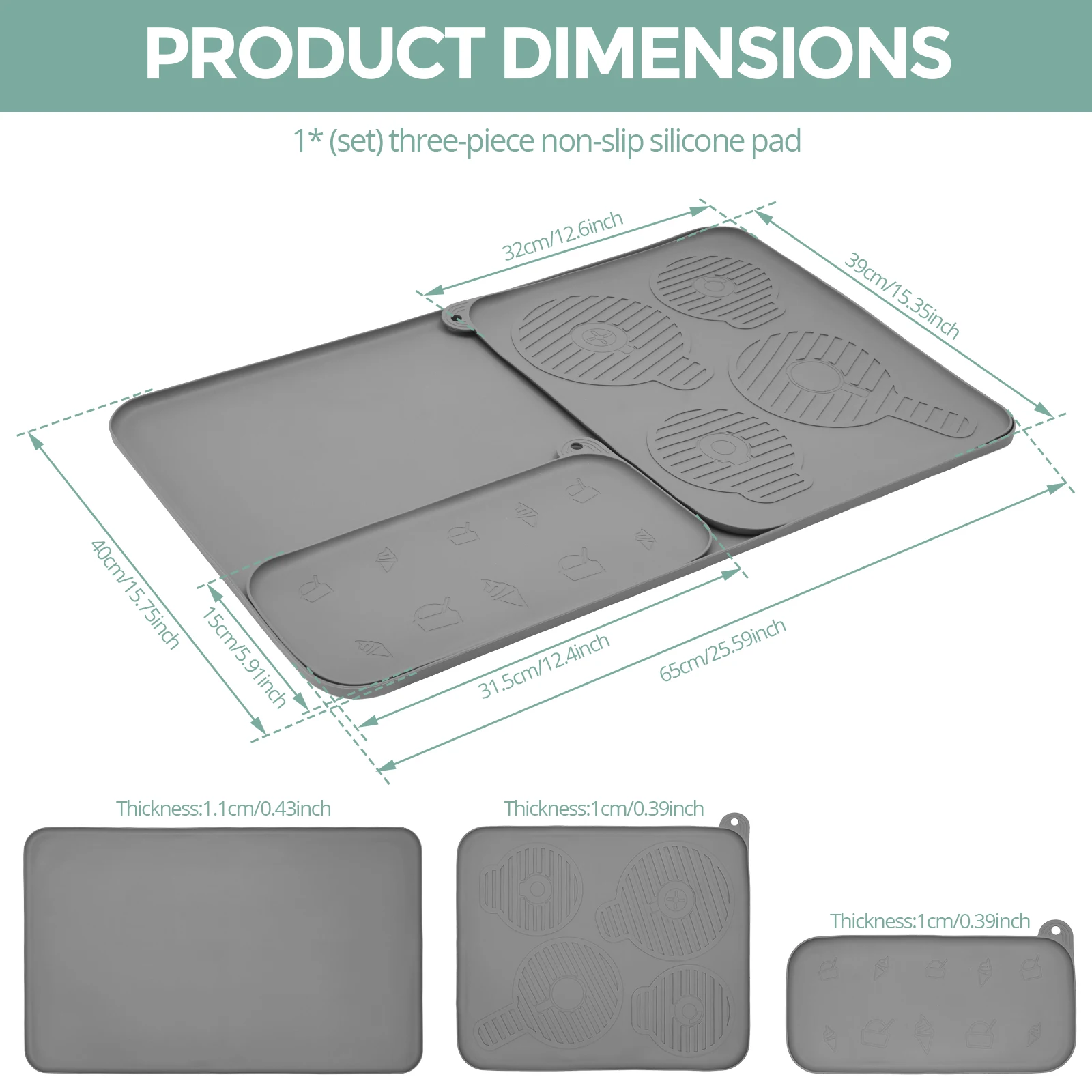 Multi-Functional Non-Slip Bar Mat 25