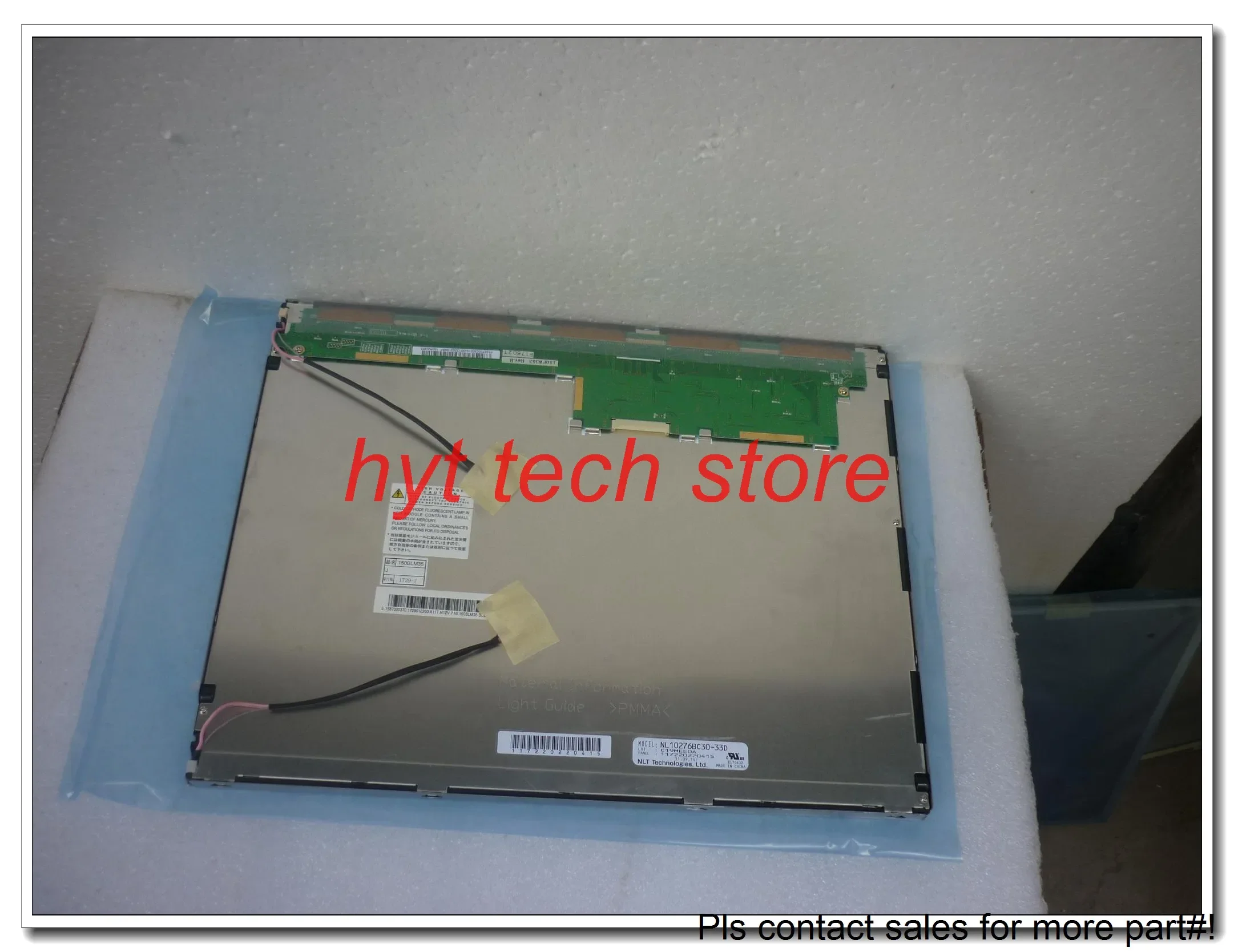 Original 15.0 นิ้ว LCD NL10276BC30-33D NL10276BC30-33 1024*768 ทดสอบทํางานก่อนจัดส่ง