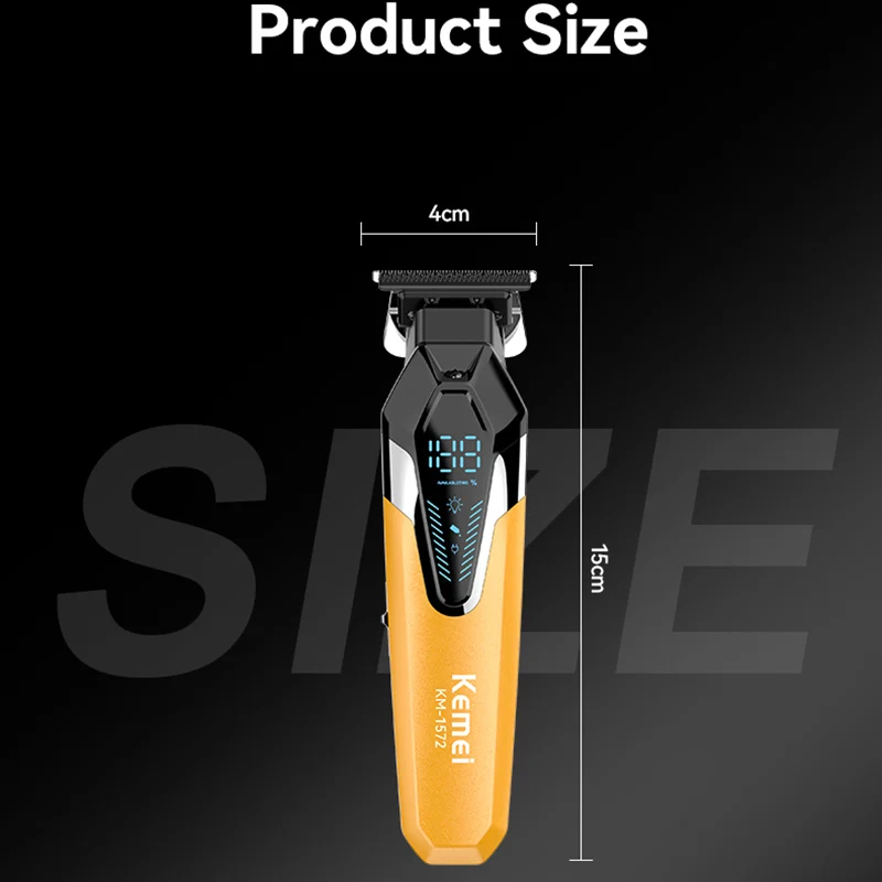 Kemei KM-1572 Tagliacapelli elettrico da uomo Ricaricabile senza fili Macchina per tagliare i capelli Barba Trimmer di buona qualità Regalo del fidanzato