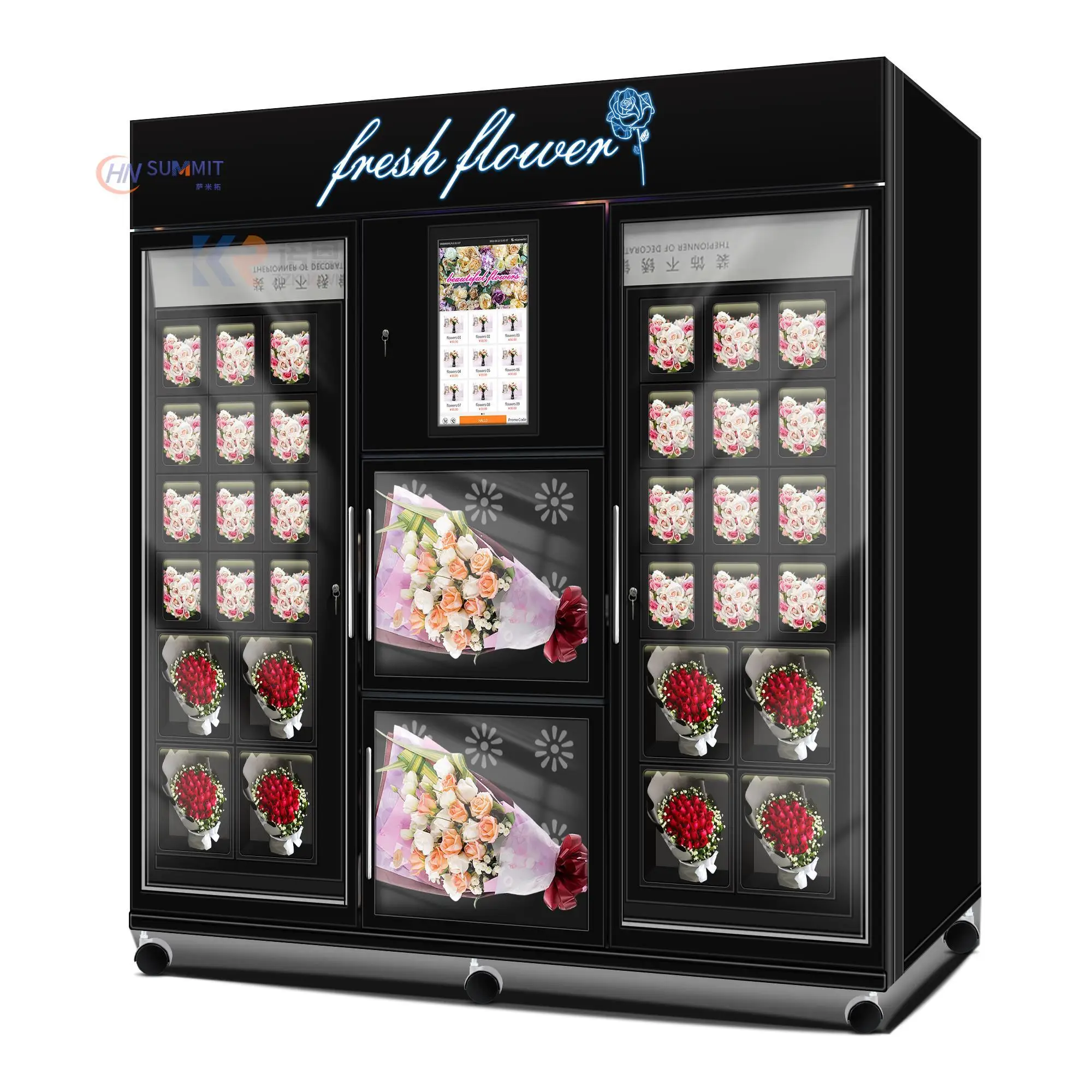 SDK Fresh Flower Locker Vending Machine With Refrigerate Cooling System In Mall