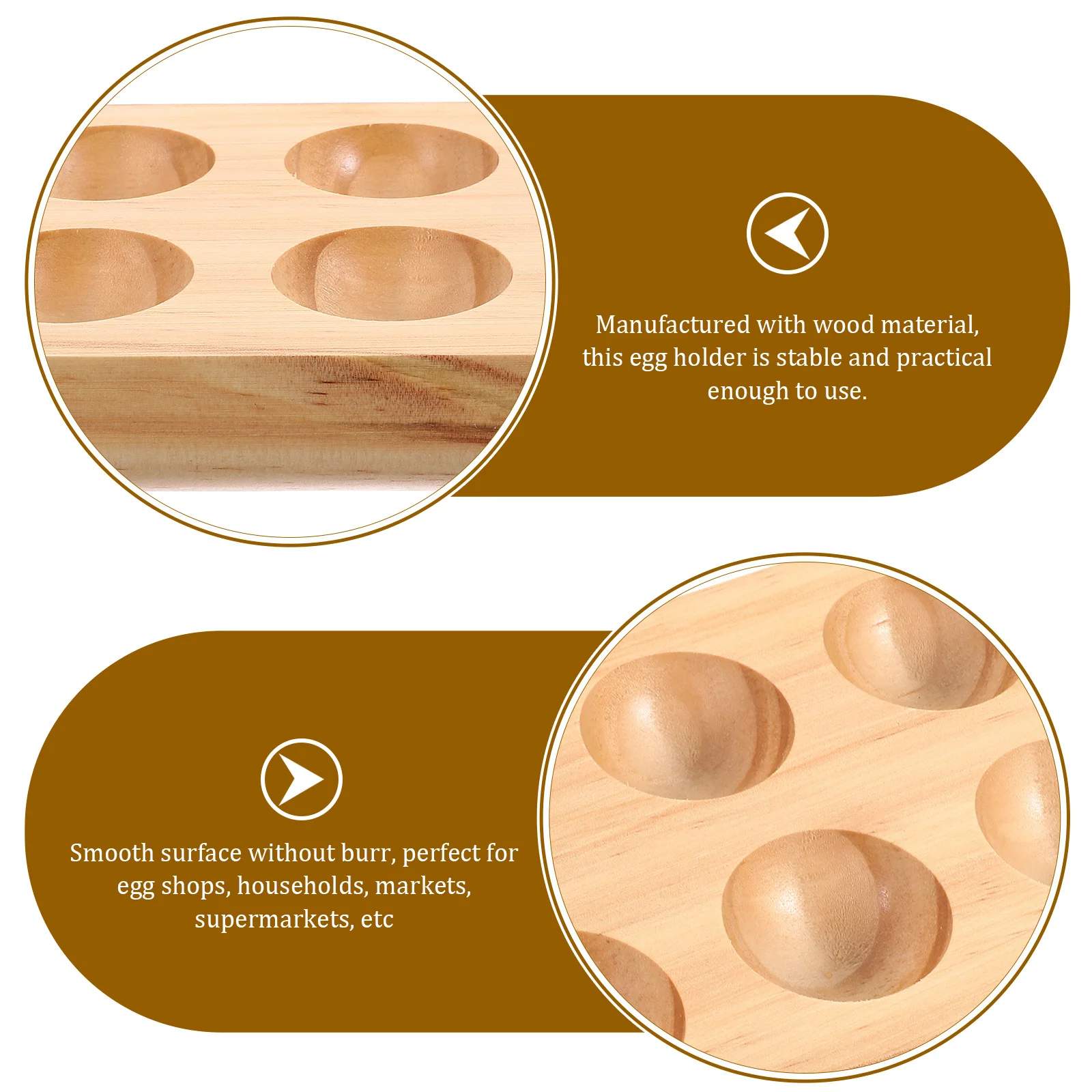 

Wooden Holder Countertop Storage Tray Fresh Egg Container Kitchen Organizer Home Farm Use Rustic Wood Egg Rack For