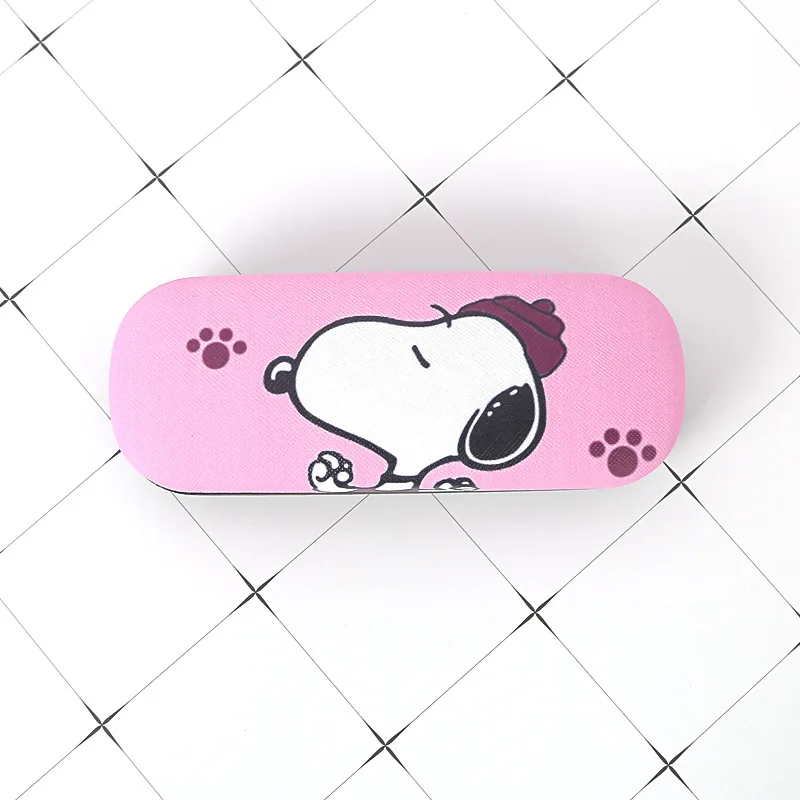 

Snoopyed Glasses Case Dog Eyewear Protective Cover Hard Shell Anime Figures Sunglasses Box Cute Birthday Gift