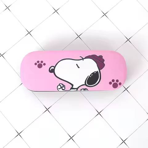 Snoopyed Glasses Case Dog Eyewear Protective Cover Hard Shell Anime Figures Sunglasses Box Cute Birthday Gift