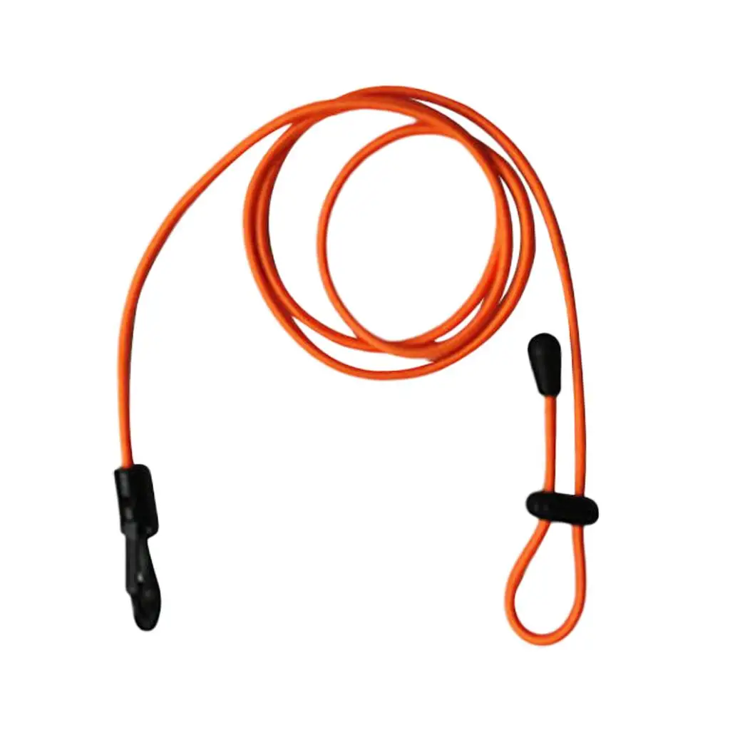 Elastic Paddle Leash with Clip Shock Cord Kayak Canoe Accessory Rod Holder Fishing Kayak Accessories for Outdoor Boating