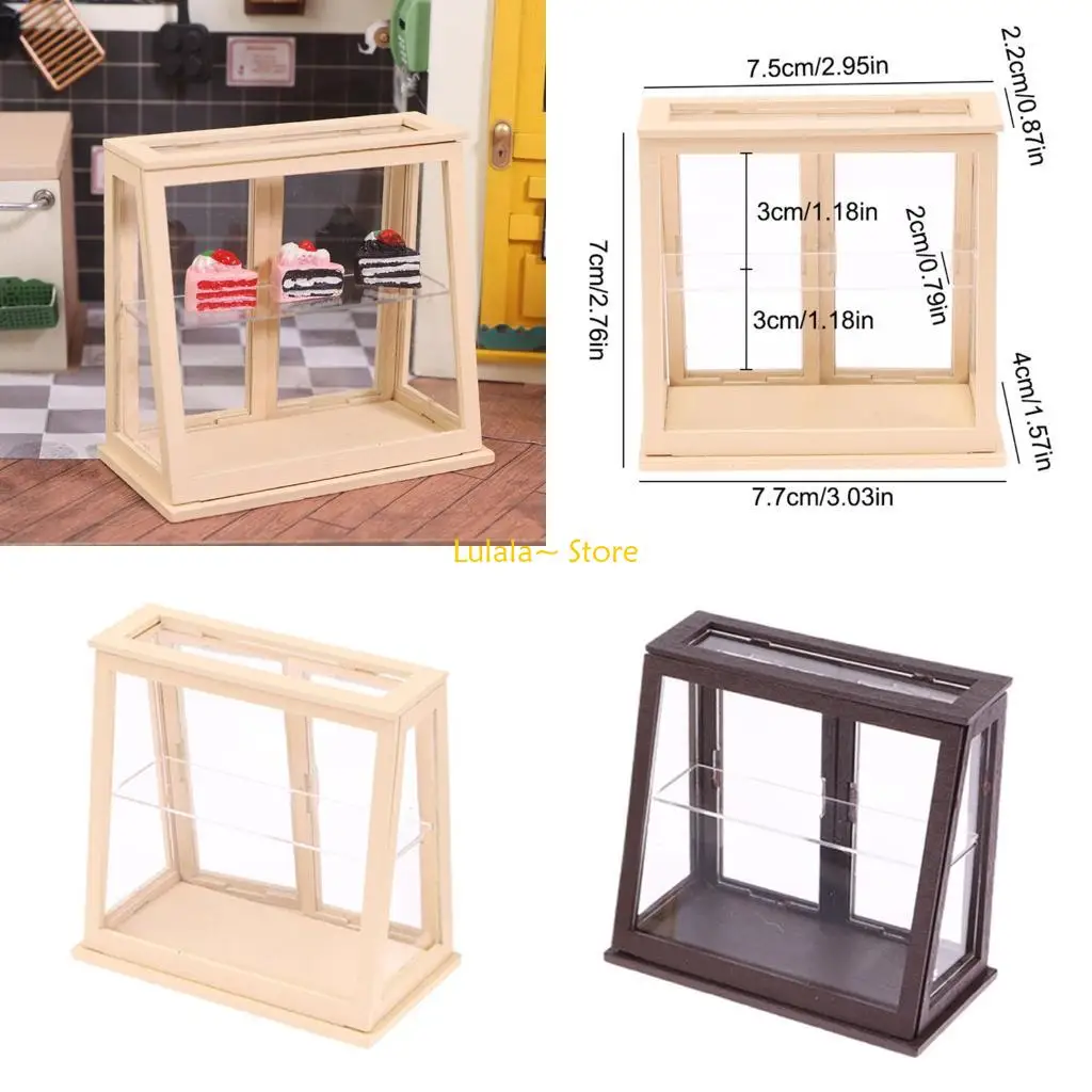 

Y4QA счетчик тортов масштаб 1/12, кукольные домики, миниатюрная мебель для хлебобулочных изделий, деревянная полка для торта,