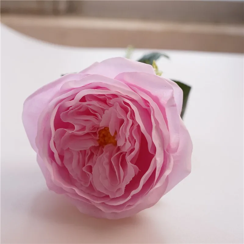 5 Stück feuchtigkeitsspendende Austin-Rosen, echte Rosen, Brautstrauß, Hochzeitsfeier, Blumenarrangement, Heimdekoration, Ornamente – Detail 5