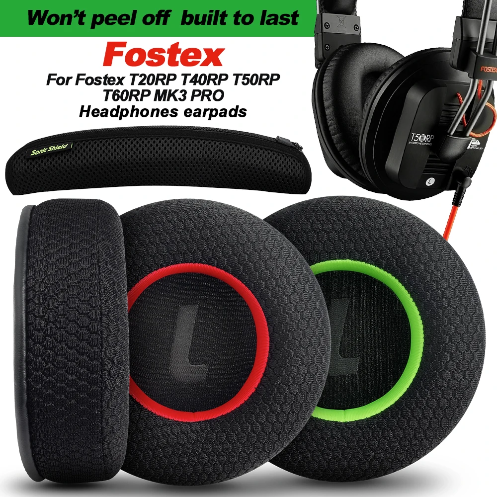 Earphone pads For Fostex T20RP T40RP T50RP T60RP MK3 PRO replacement  Earpads headphones Mesh cloth Memory Covers Sponge