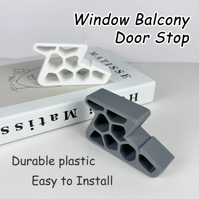 

Multi-use Window Balcony Door Stops Easy to Install and Remove Window Door Stop for Home Office Non-Slip Door Wedge Protector