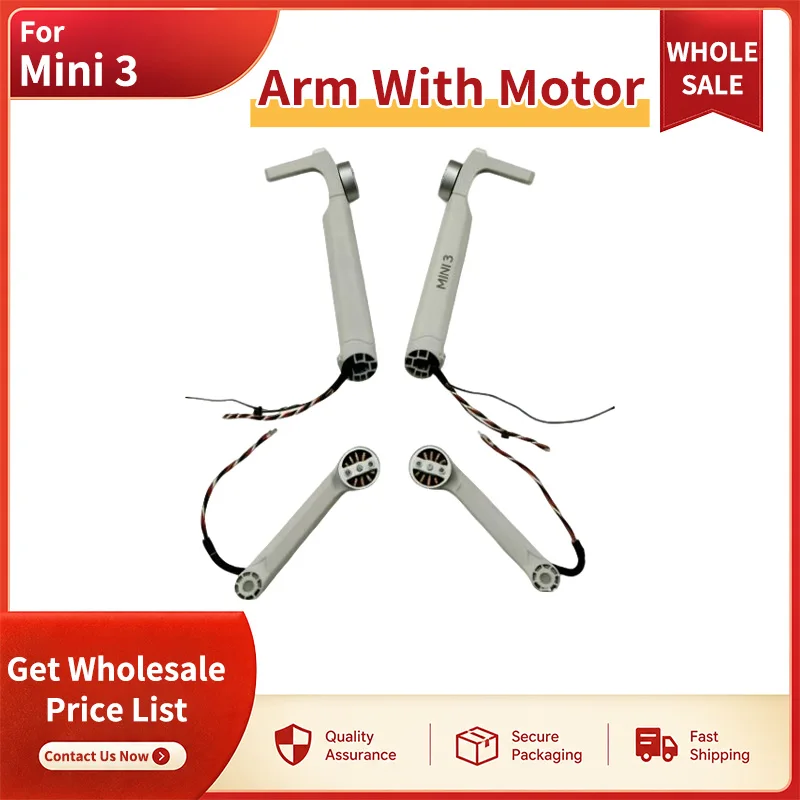 SNQP Arm für DJI Mini 3 Ersatzteile Reparaturteile Passend für Mini 3 Linker und Rechter Arm Komplette Flügelarm-Baugruppe Zubehör