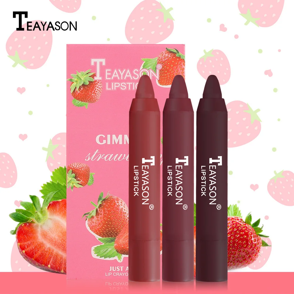 Crayon Velvet Matte Lipstick Set Water Resistant High Coverage Long Lasting Makeup Moisturizer Lip Liner Pencil Labial Cosmetic