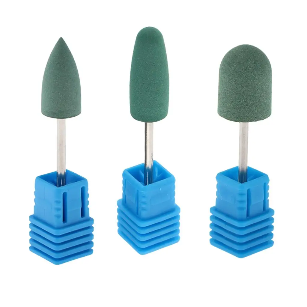 Silicone Sanding Bits Nail File Cuticle Cleaner for Electric Drill