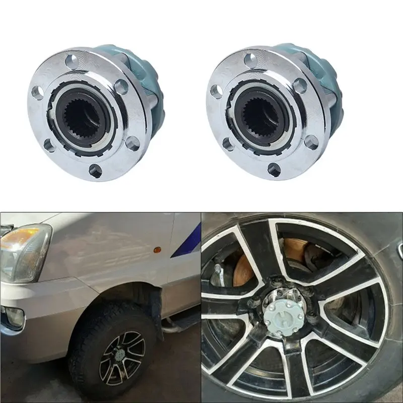 Aluminum Free Wheel Lock Hubs 2Pcs MB886389 For Pajero Montero L200 L300 Manual Lock 28 Teeth Wheel Hub Assy