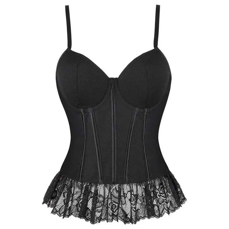 

A848 Прямая поставка, бюстгальтеры на бретелях с чашками, сетчатая дышащая и сексуальная кружевная юбка с поясом, одежда для коррекции фигуры груди