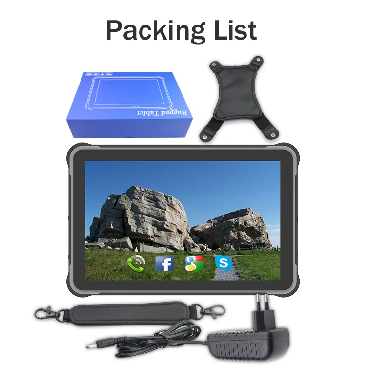 Industrial IP65 Three-Proof 8 Inch 1920*1200 IP68 Waterproof 4G Industrial Rugged Tablet