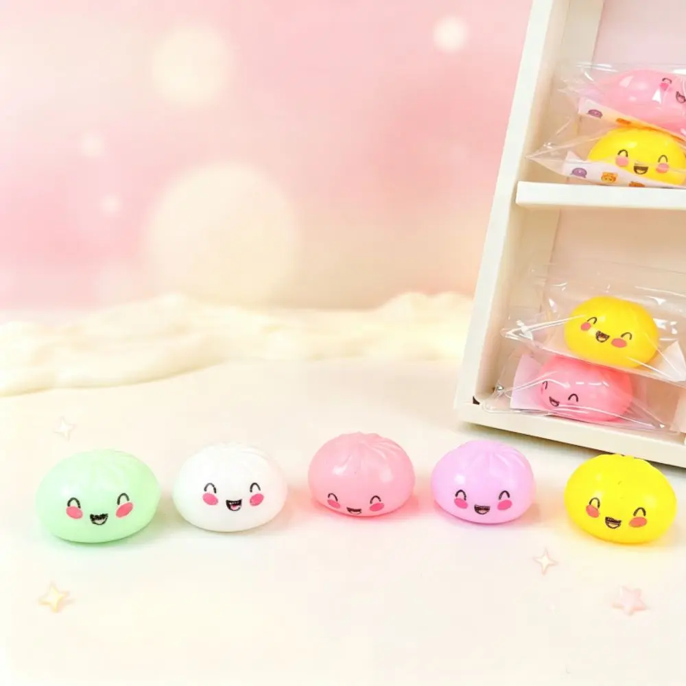Creative Simulation Dumpling Squishy Cute Soft Colorful Squishy Dumpling Pinch Baozi Modeling Sensory Fidget Ball Student Prize