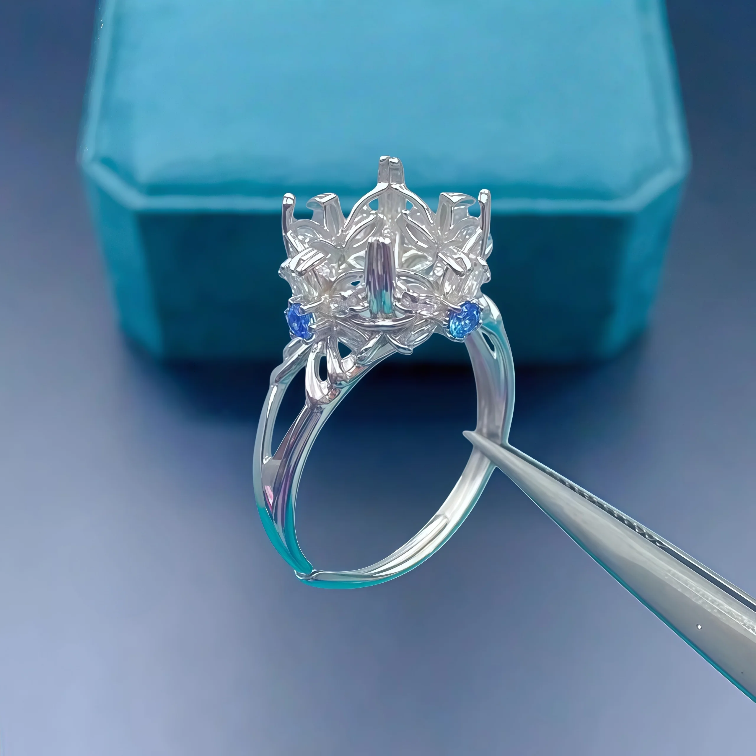 

Модное кольцо «сделай сам», пустой держатель, стерлинговое серебро S925, 10 мм, квадратный камень, изысканный роскошный дизайн, очаровательные свадебные украшения для женщин