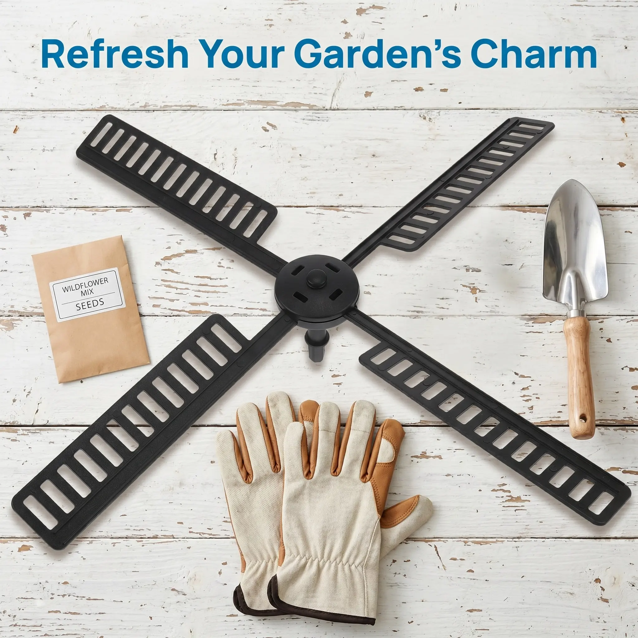 1Set Solar Windmill Lighthouse Garden Blades Waterproof Plastic Wind Mill Leaf Outdoor Yard Accessories Wind Mill Blades
