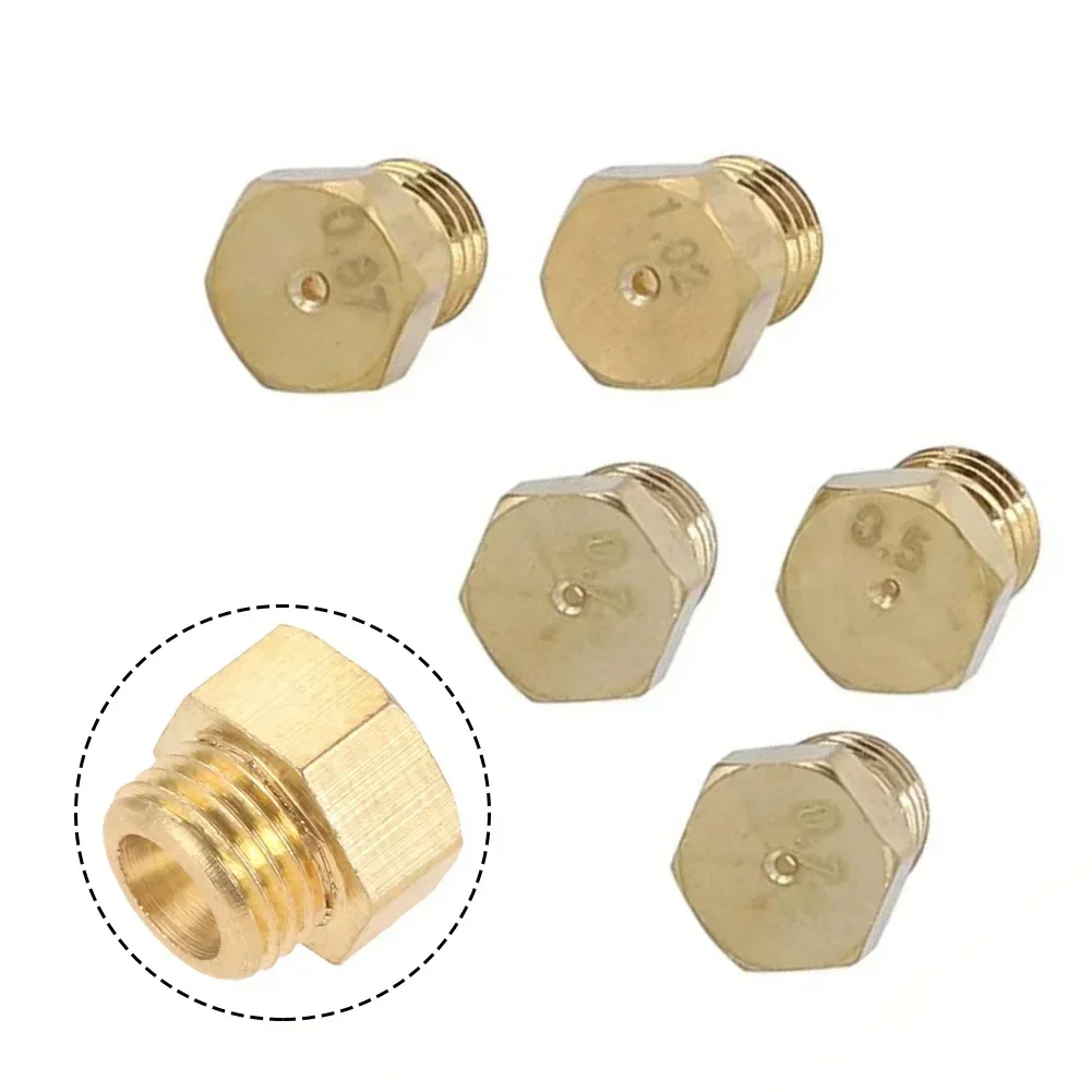 5pcs LPG Gas Jet Set Burner Gas Hob LPG Conversion Kit Nozzles Propane Injector For Power Tool Accessories