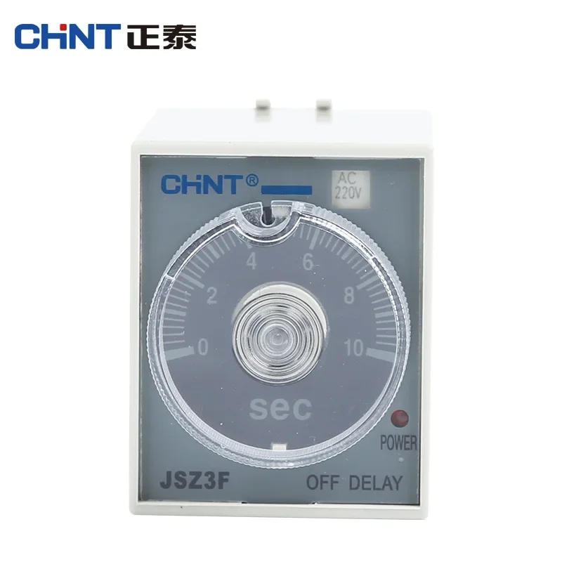 CHINT JSZ3F Off Delay Operation Time Relay Power Failure Time Delay 1S 5S 10S 30S 60S 180S Time Delay AC 220V DC 24V relay 220v