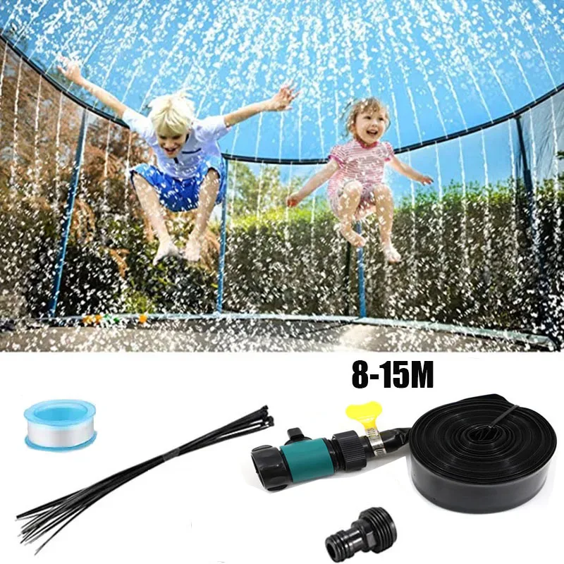 Kit irrigatore per trampolino, sistema di raffreddamento per spruzzatore da gioco per bambini all\'aperto estivo, utilizzato per l\'intrattenimento in