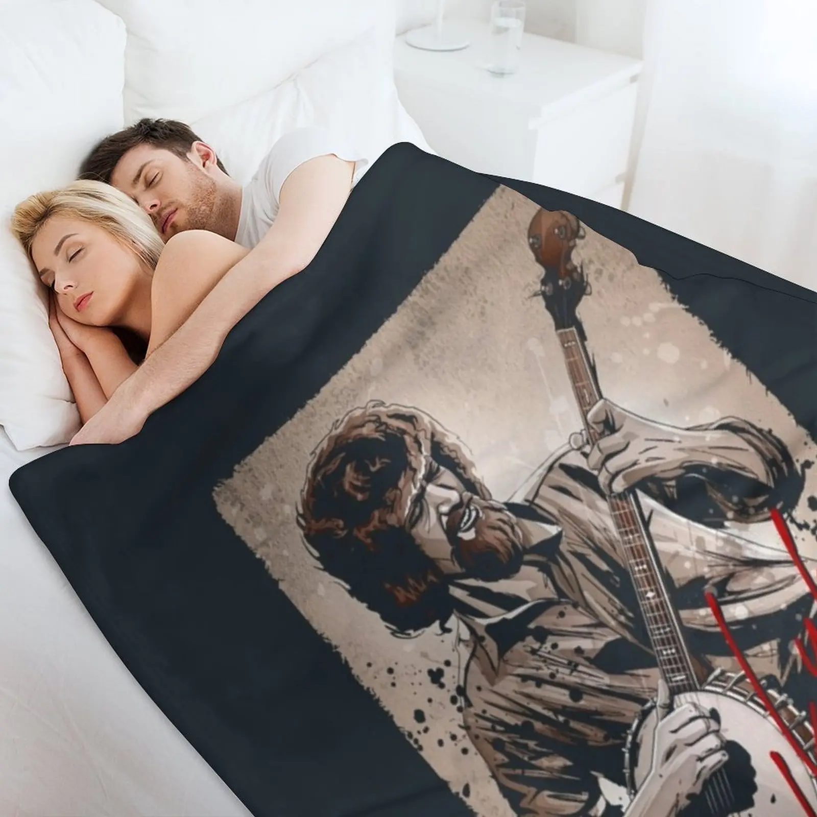 LUKE KELLY Throw Blanket Hairy Quilt Luxury Brand Bed Blankets