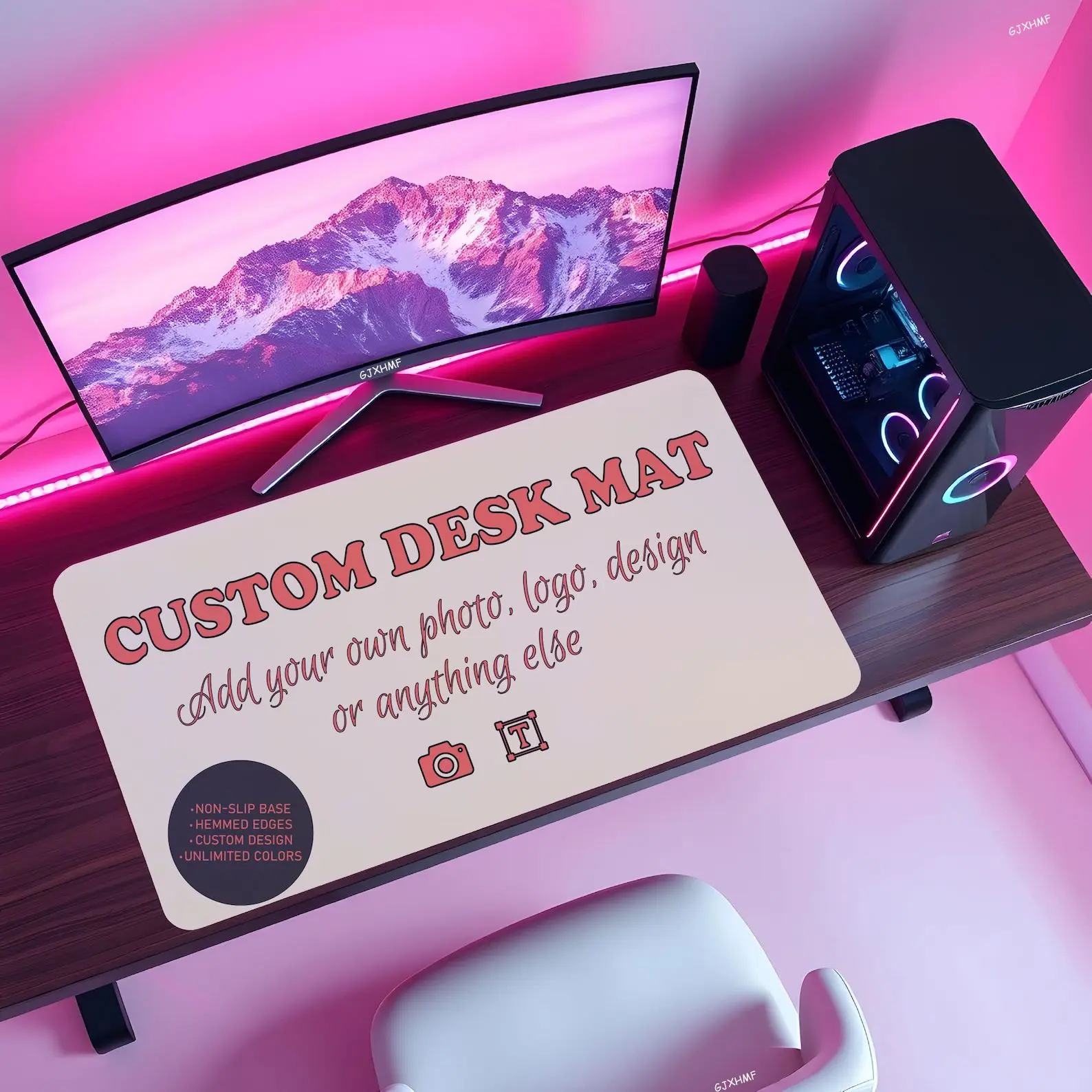 

Custom Mpuse Pad, Custom Play Mat, Personalized Large Mousepad, Desk Pad, Large Desk Mat, Place Mats.Customs with Hemmed Edges