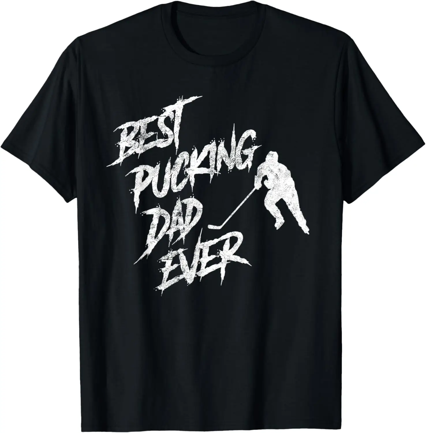 

Новая футболка - мужская футболка Best Pucking Dad Ever - забавная футболка с хоккейным калампой на день отца