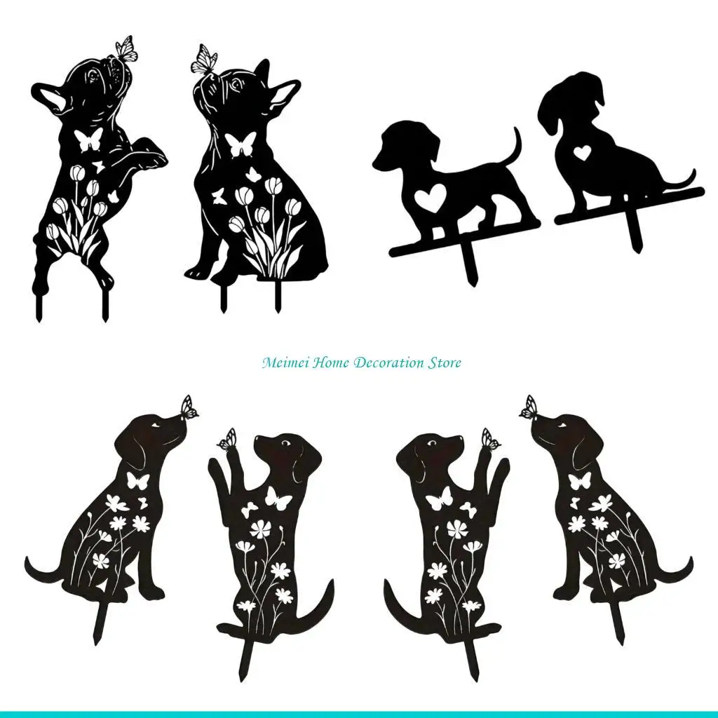 

H7BF Decorative Iron Garden Stake Handcrafted Statue For Outdoor Yard Decoration
