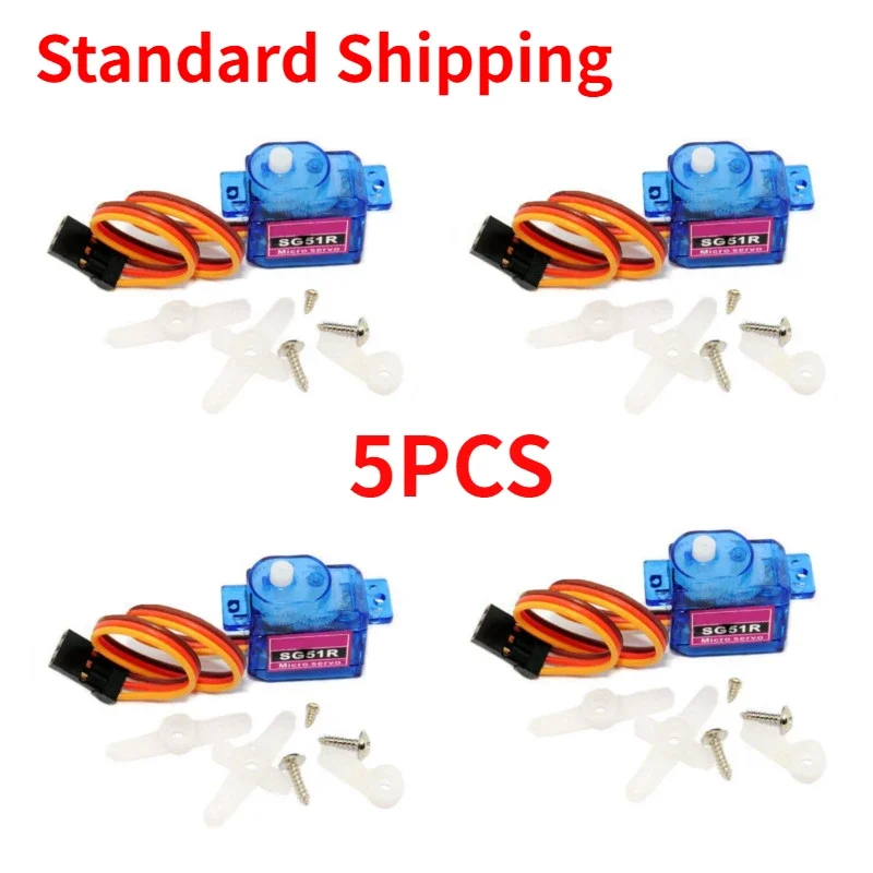 5PCS SG51R 5g Plastic Gear Digital Micro Servo