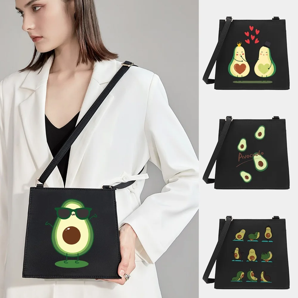 New Fashion Wild Women Shoulder Messenger Small Square Bags Trendy Avocado Series Pattern Designer Commute Handbag Tote Bags