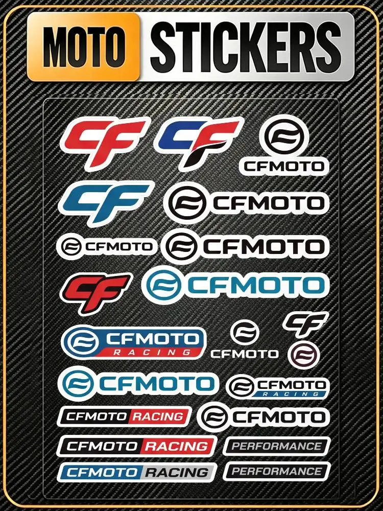 FOR CFMOTO High Visibility Reflective Waterproof Decal Scratch Hide Sticker Fit Car Motorcycle Helmet Refrigerator