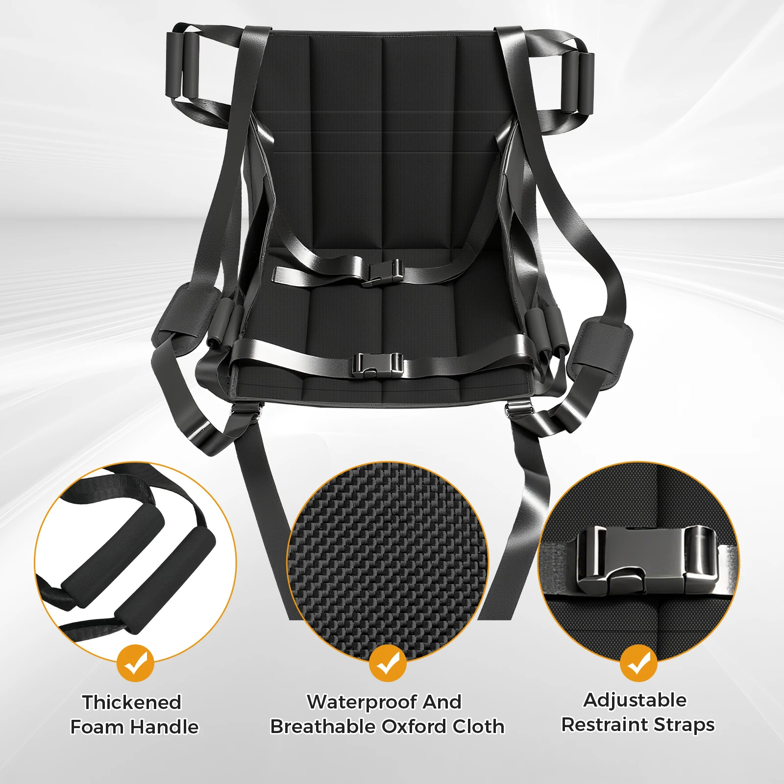 LEFEKE Patient Lift Transfer Belt for Wheelchair Car Bed, Portable Lift Assist Pad, Slide Board Sling Seat for Elderly Care view 4