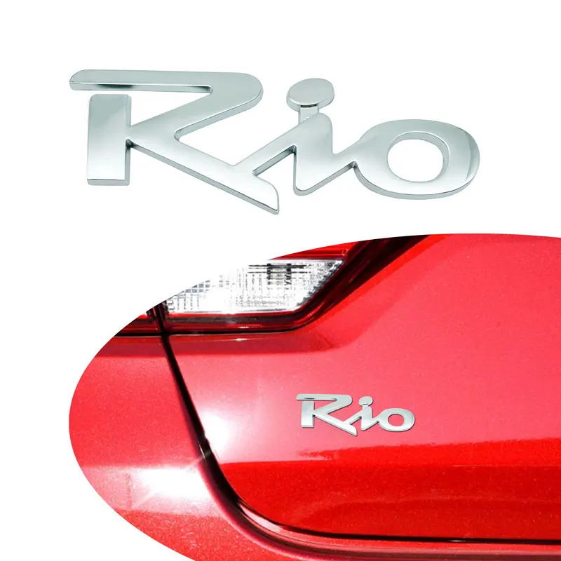ثلاثية الأبعاد ABS سيارة ملصق رسالة شعار شارة سيارة الذيل الجانب ملصق مائي اكسسوارات لكيا ريو سبورتاج سيراتو الروح سورينتو سيارة ديكور #2
