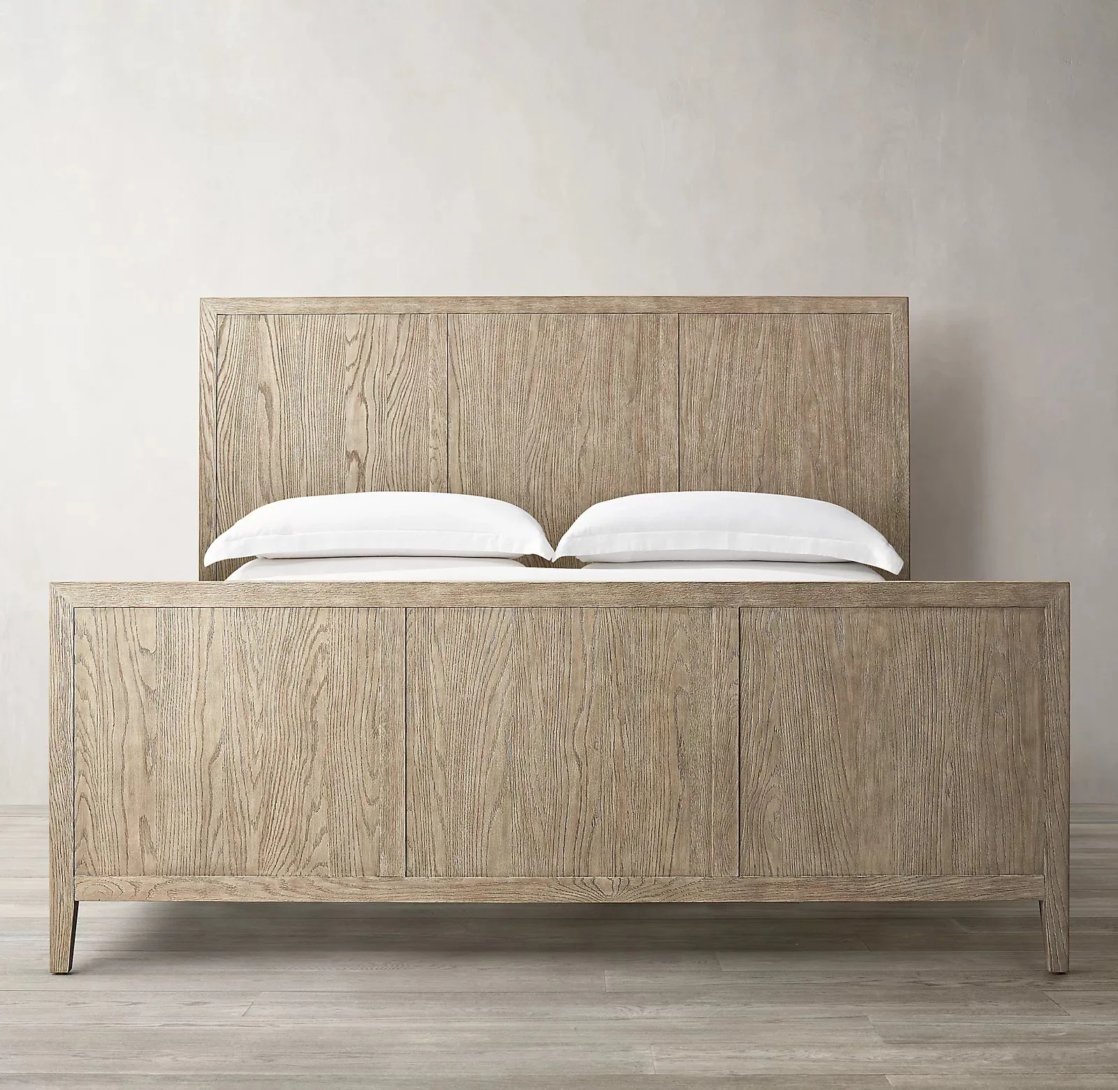 Retro furniture Italian solid wood bed American RH original single British classical solid wood bed