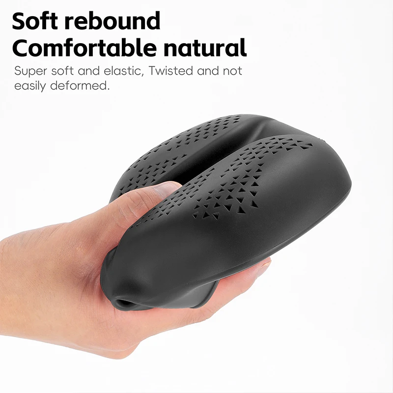 

Bike Saddle Cover Honeycomb Design Breathable Waterproof Silicone Shock Absorption Cycling Universal Seat Cushion Cover