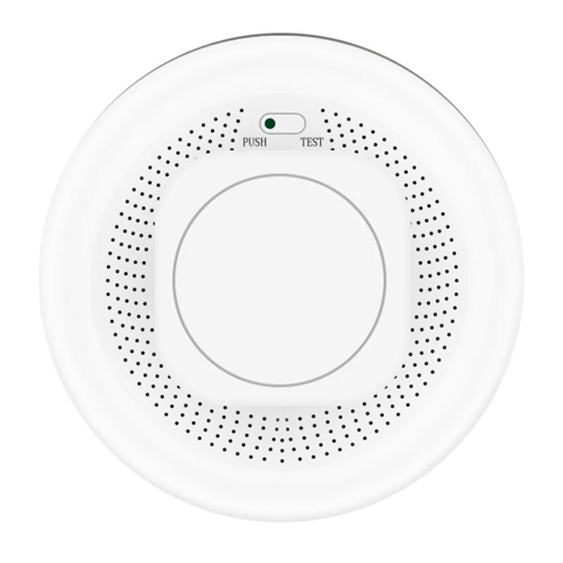 ABGZ-Tuya Smart Zigbee Smoke Detector Sensor Smart Home Security Alarm System Smart Living Battery Powered