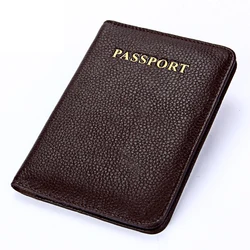 Genuine Leather Passport Cover For Women Female Men Travel Accessories Passport ID Card Holder Cowhide Passport Holder
