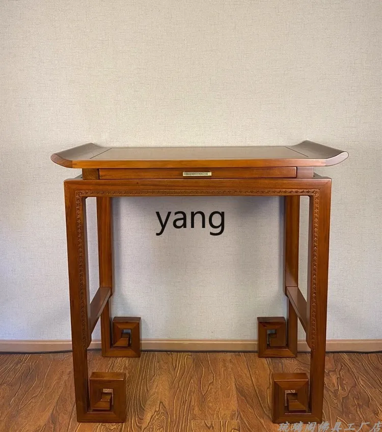 LH ,simple solid wood table for household incense economic God of Wealth table Guan Gong Guanyin table