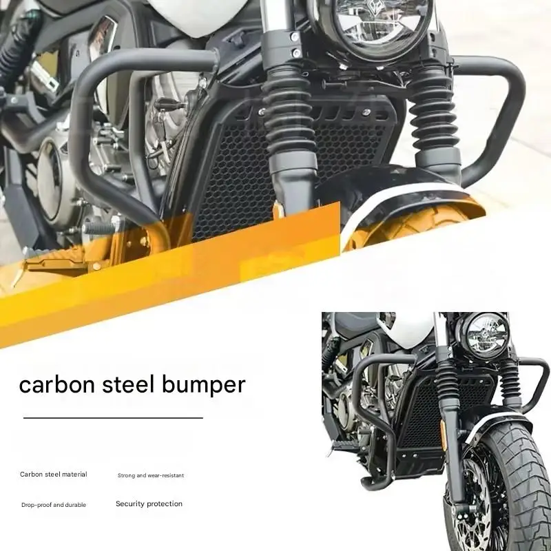 Carbon Steel Crash Bar Anti-Fall Bumper for BENDA Dark Flag 950, Thickened Protection Guard Direct Bolt-On
