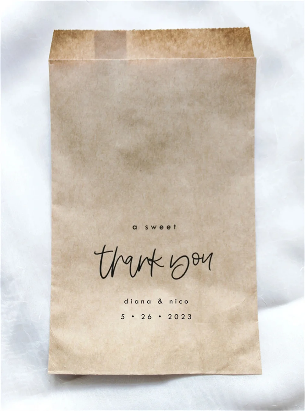 50pcs A Sweet Thank You Favor Bag || Wedding favor bag, Donut Bags, Cookie Favor Bag, Love is Sweet Bag, Bridal Shower Favor Bag