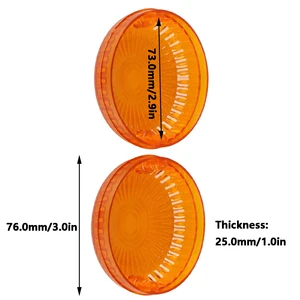 Motorradwende-Indikator- und Signallichtlinsenabdeckungen, Yamaha V-Star 1100, 650, Virago 250, 535, 700, 750, 1000, 1100, jedes Jahr 2PCS 8 Hauptverkauf Leuchtturm Virago - №1