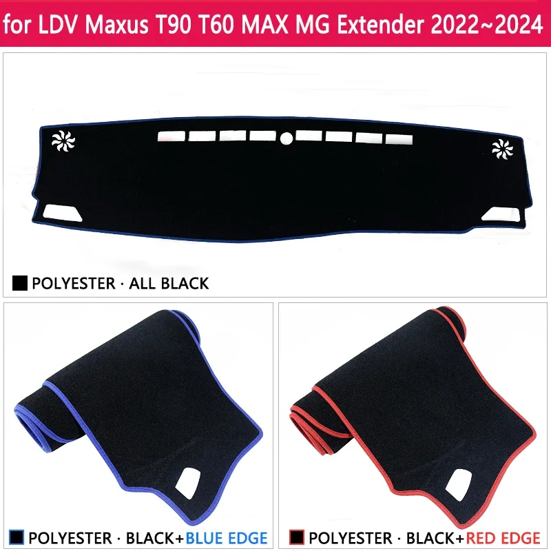 ONEY Dashboard Cover Mat For LDV for Maxus T90 MAX MG Extender 2022-2024 Anti-Slip Sunshade Liner Pad Accessories Board Cape