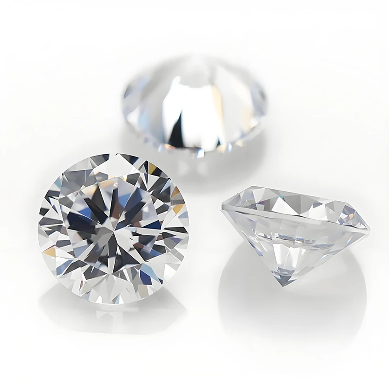 D Color VVS1 Round Cut Moissanite Loose Stone 0.1-20ct with Certified Pass Diamond Tester for Engagement Rings Jewelry Making