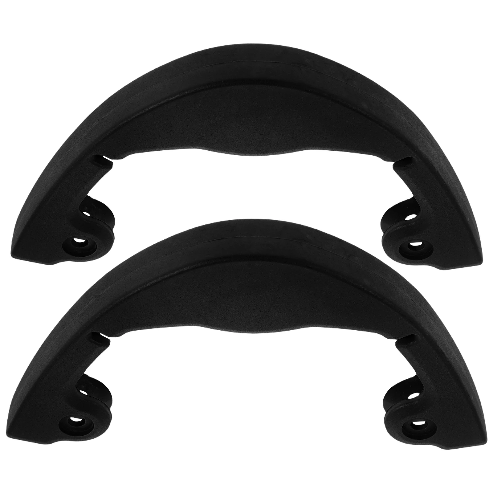 2pcs Snowboard Edge Protector Plastic Flexible Rubber Arc Design Skateboard Deck Guards Shock Absorbing Prevent Damage