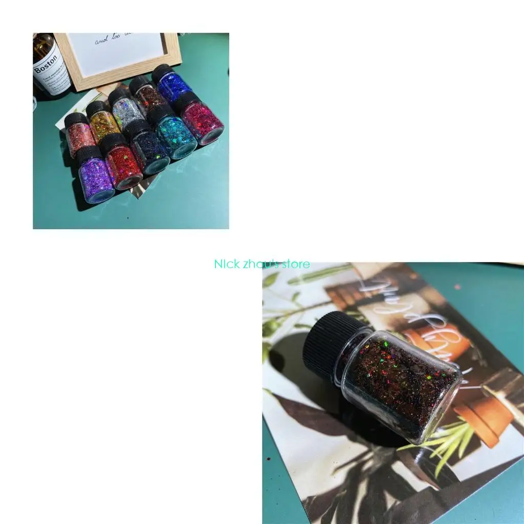 

E15E Glitter Crystal Epoxy Handmade Diy Mud Material Sequins Eye Stage Makeup Jewelry Glitter Powder